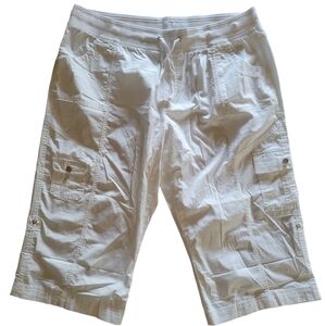 White Cargo Shorts/Capris